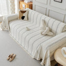 Axyaa Solid Gray Chenille Sofa Cover - Modern Minimalist Luxe Design