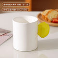 Axyaa Camellia Flower Tea Cup Ceramic Mug Lemon Strawberry Breakfast Coffee Cup