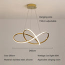 Axyaa Gold Lustre Ring LED Pendant Chandelier for Modern Luxury Home Decor