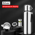 Axyaa Smart Stainless Steel Thermos Bottle with LED Temperature Display for Outdoor