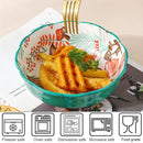 Axyaa Forest Animals Ceramic Baking Pan with Handle and Salad Bowl Set