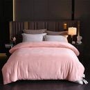 Axyaa Mulberry Silk Quilt: Handmade Jacquard Comforter, All Season Silk Duvet