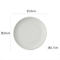 Axyaa Spiral Pattern Ceramic Plate Set, Molecular Cuisine Restaurant Tableware