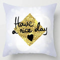 Axyaa Gold Decorative Cushion Cover for Home Sofa - Luxury Home Decor