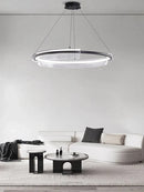 Axyaa Acrylic Ring LED Pendant Chandelier for Living Room and Bedroom