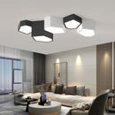 Axyaa Nordic Cube Dimmable Ceiling Light - Modern Wrought Iron Bedroom Lamp