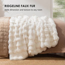 Axyaa Cozy Faux Rabbit Fur Blanket, Thick Winter Warm Plush Throw Blanket