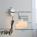 Axyaa Flexible Arm LED Wall Light Colorful Glass Bedside Sconce