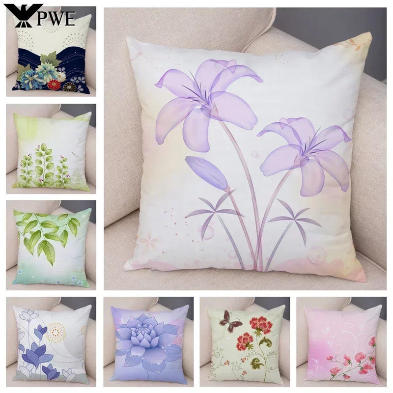 Axyaa Geometric Flower Print Pillowcase Collection