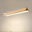 Axyaa Modern Solid Wood LED Chandelier for Dining Kitchen Living Room