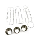 Axyaa Stainless Steel Taco Rack Tray Kitchen BBQ Tools