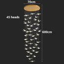 Axyaa LED Pendant Chandeliers for Modern Home Decor Indoor Lighting