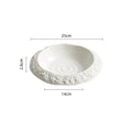 Axyaa Ceramic Dinner Plate Set - Solid Color Tableware for Restaurant and Home