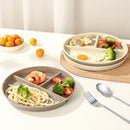 Axyaa 3-Compartment Stackable Fruit Salad Dinner Plate - Microwave Safe Kitchen Tableware