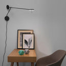 Axyaa Nordic Swing Arm Wall Lamp - Adjustable LED Light for Study and Living Room