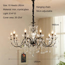 Axyaa Crystal Candle Chandeliers: Elegant Art Home Decor Ceiling Pendant Lights
