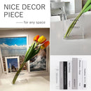 Axyaa Acrylic Flower Book Vase: Artistic Home Decor with Cultural Flair