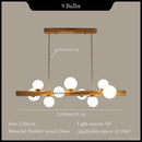 Axyaa Wood Pendant Chandelier LED Ceiling Lighting Fixture