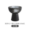 Axyaa Tall Feet Snack Bowl - Retro Ceramic Dessert Plate for Restaurant Tableware