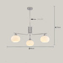 Axyaa Milk White Glass Nordic Bauhaus Pendant Lamp for Living, Bedroom, Dining Room