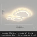 Axyaa Simple White Ceiling Lamp for Warm Indoor Decor in Living Room, Bedroom, or Dining Room