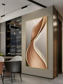 Axyaa Minimalist Lines LED Wall Decoration for Living Room and Dining Room