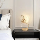 Axyaa Swan LED Desk Lamp - Golden Contemporary Home Decor