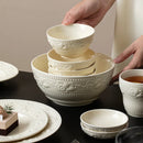 Axyaa French Ceramic Tableware Set Soup Bowl High-end Household Plate
