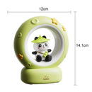 Axyaa Panda Astronaut LED Night Light for Kids - USB Rechargeable Silicone Bedside Lamp