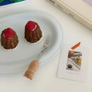 Axyaa Kids Bear Cat Cutlery Set: Stainless Steel Spoon & Fork Utensils Gift