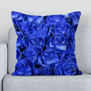 Axyaa Rose Blue Enchantress Pattern Sofa Pillowcase