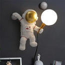 Axyaa Astronaut Moon Lamp Children's Room Bedside Wall Light Decor