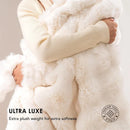 Axyaa Luxury Faux Rabbit Fur Blanket | Ultra Soft Plush Winter Throw Blanket