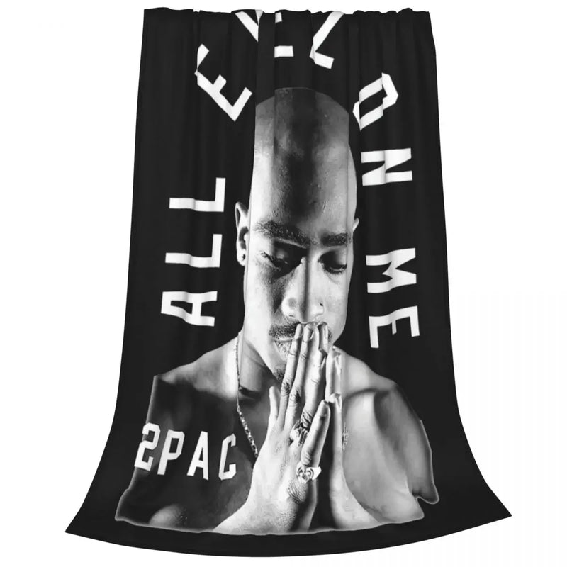 Axyaa Tupac 2pac Hip Hop Vintage Plush Blanket - 200x150cm