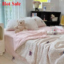 Axyaa Summer Quilt Set with Cloud-Feeling Double-Layer Yarn - Soft & Fresh