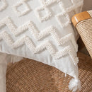 Axyaa Boho Cotton Cushion Cover: Diamond Tufted, 45x45cm Perfect for Home Décor