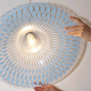 Mid-Century Blue Acrylic Pendant Light by Axyaa - Adjustable Sputnik Lamp