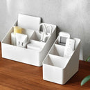 Axyaa Desktop Storage Box: Multifunctional Plastic Organizer for Home, Office, and Cosmetics