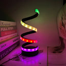 Axyaa Gold S-shaped Three-tone USB Powered Desk Lamp - Creative Decor