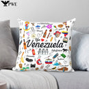 Venezuela Pride Print Pattern Sofa Cushion Cover by Axyaa