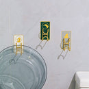 Axyaa Stainless Steel Washbasin Rack - Double Layer Wall Mount Organizer