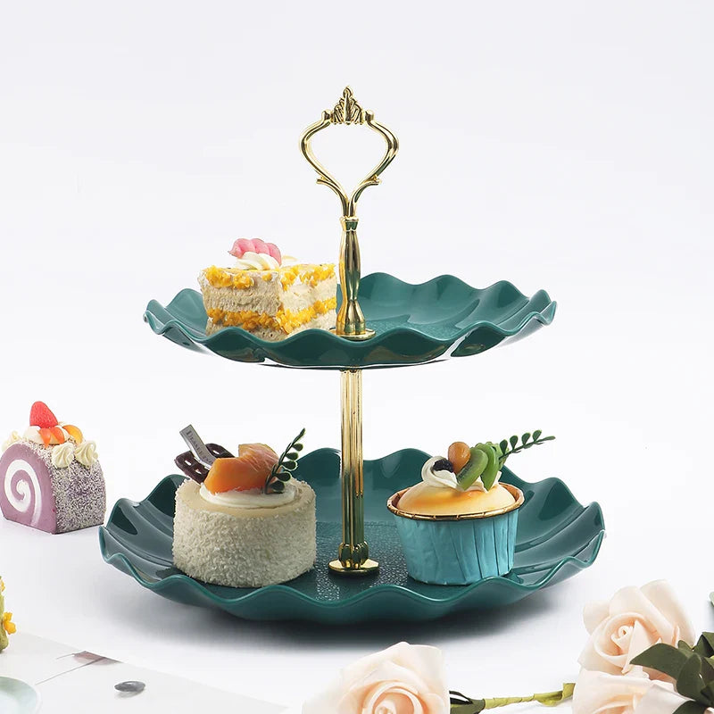 Axyaa Cake Candy Stand Round Wedding Party Display Tray