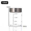 Axyaa Glass Seal Jar Portable Scale Liquid Storage Cup