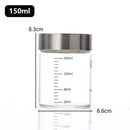 Axyaa Glass Seal Jar Portable Scale Liquid Storage Cup