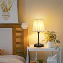Axyaa Nordic Retro Pleated Table Lamp LED Night Light for Bedroom and Home Decor