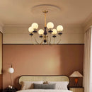 Axyaa Crystal Chandelier Pendant Light for Living and Dining Room