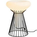Axyaa White Glass Table Lamp | Modern Minimalist Design for Living Room and Bedroom