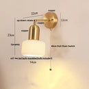 Axyaa Rotatable LED Ceramic Wall Lamp for Bathroom Mirror Living Dining Room