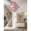 Axyaa Retro French Glass Chandelier LED Dining Room Lighting Fixture