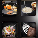 Axyaa Stainless Steel Wood Handle Kitchen Utensils Set